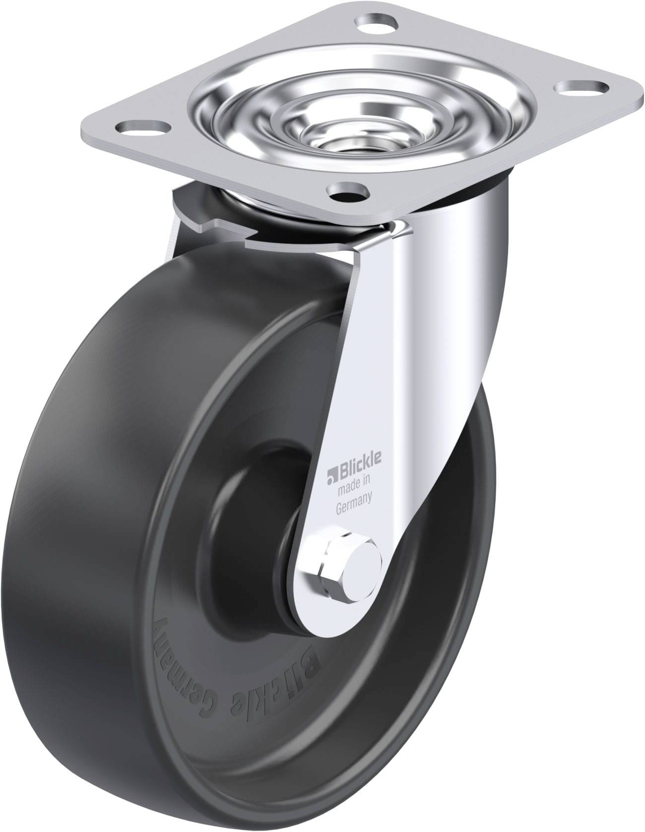 Blickle 305359 LE-PP 125R Styrehjul i stål Hjuldiameter: 125 mm Bæreevne (maks.): 150 kg 1 stk