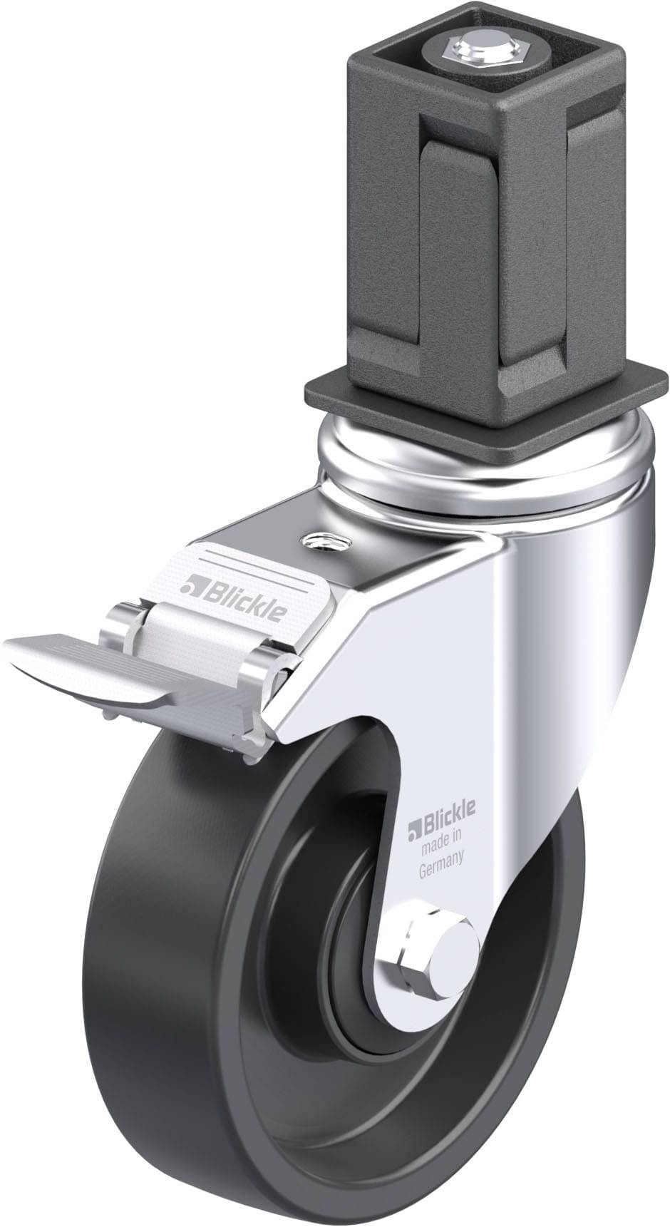Blickle 924861 LKRA-POA 100K-11-FI-EV18 Apparat-hjul Hjuldiameter: 100 mm Bæreevne (maks.): 120 kg 1 stk