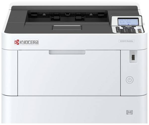 Kyocera ECOSYS PA 4500 x Plus Inkjetprinter Laser, farve Sort-hvid 45 S./min 1200 x 1200 dpi Duplex, LAN, USB