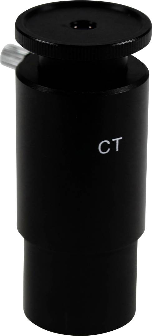 En sort cylinderformet enhed med påskriften 'CT', formentlig af teknisk eller mekanisk karakter.