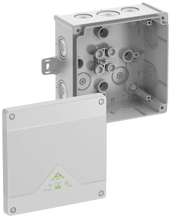 Spelsberg Abox 100 AB-L Forgreningskasse (L x B x H) 152 x 152 x 80 mm Grå IP66 1 stk