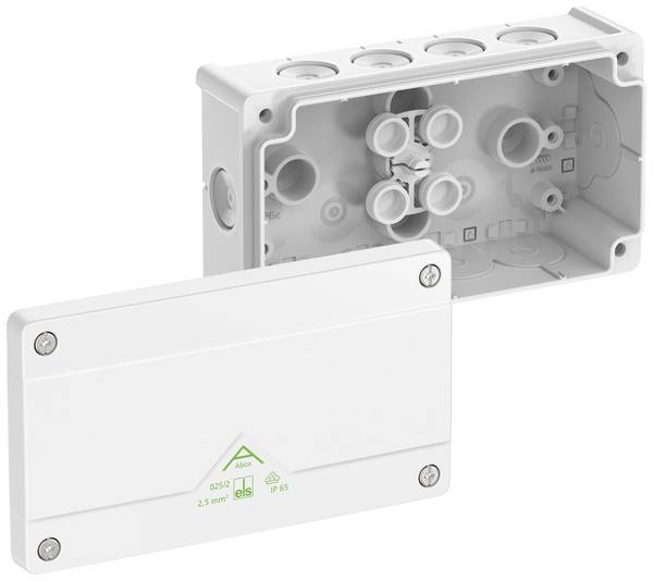 Spelsberg Abox 025/2-L/w Forgreningskasse (L x B x H) 87 x 152 x 52 mm Hvid IP66 1 stk
