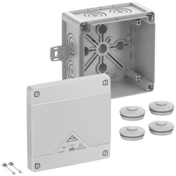 Spelsberg Abox Pro 060 AB-L Forgreningskasse (L x B x H) 127 x 127 x 75 mm Grå IP66, IP67, IP69  1 stk
