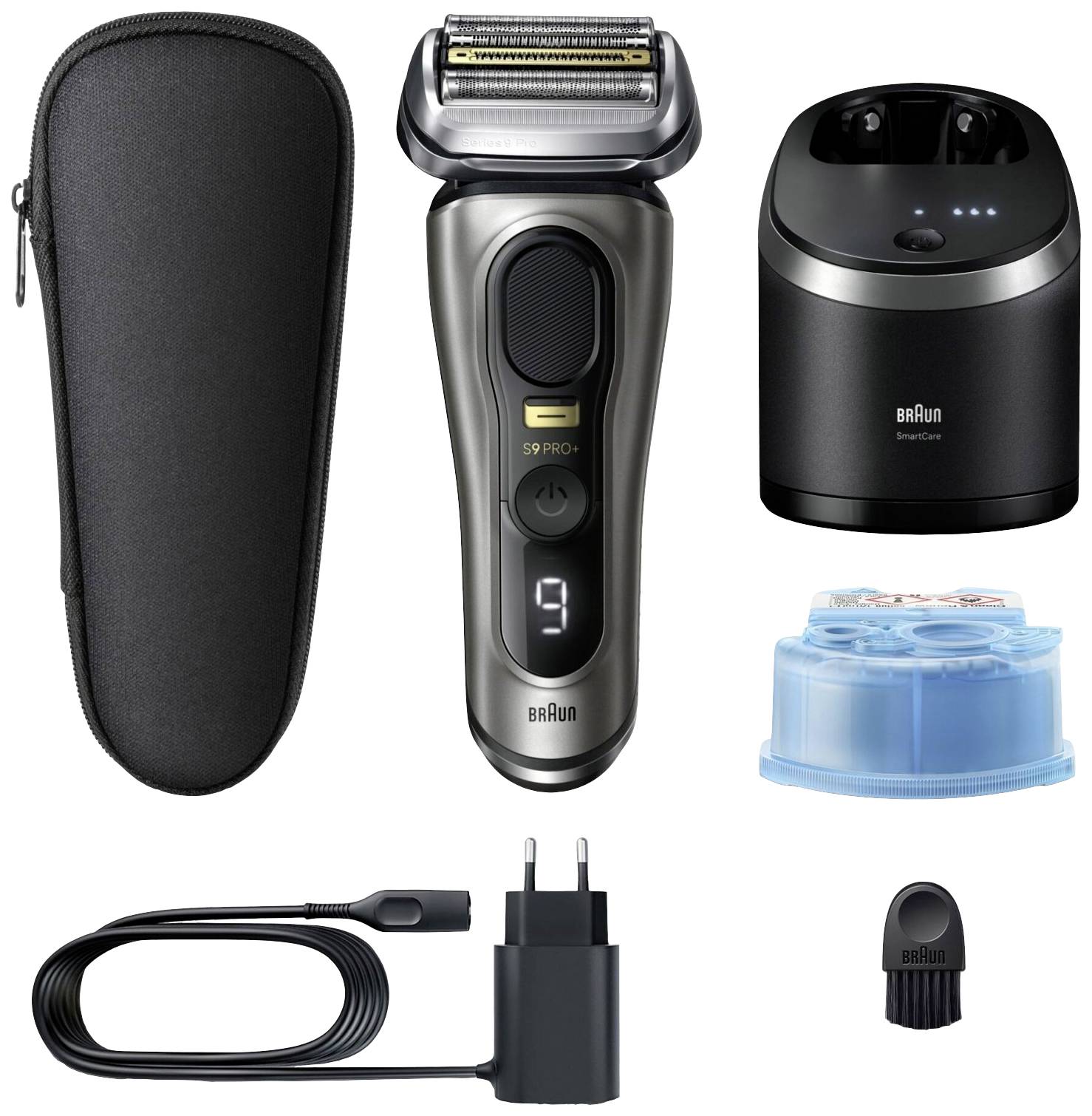 Braun Series 9 Pro+ 9565cc Barbermaskine vaskbar Grå-0
