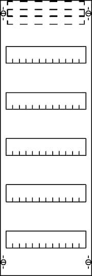 Striebel & John 2CPX054000R9999 FV15 Fordelerfelt Indbygning Antal delinger = 12 Antal rækker = 5 Indhold 1 stk