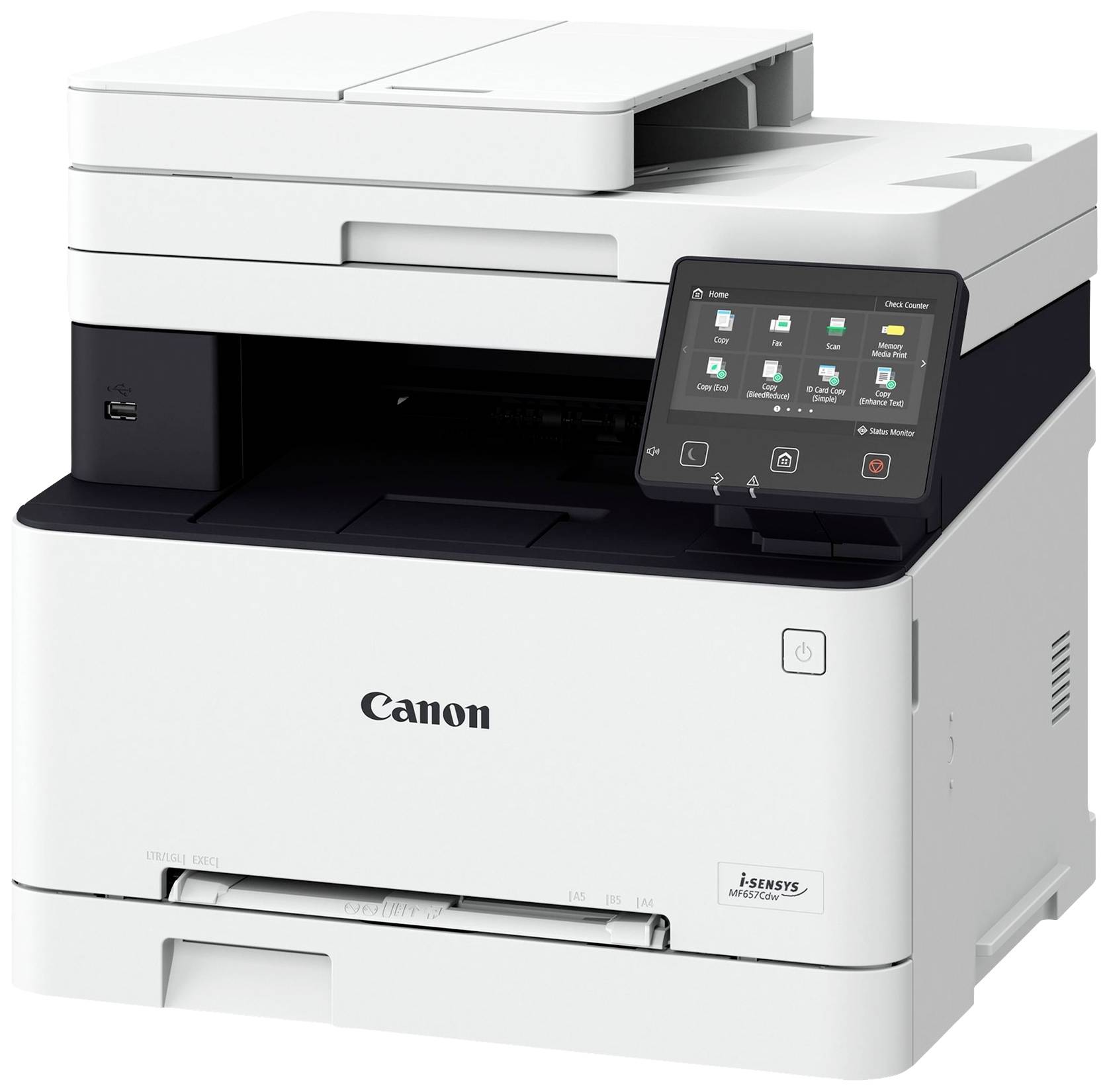 Canon i-SENSYS MF657Cdw Multifunktionsprinter Laser, farve Farve A4 Printer, scanner, kopimaskine, fax ADF, Duplex, LAN, USB, WLAN