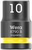 Wera 8790 B Impaktor 05005501001 Udvendig sekskant Topnøgleindsats 10 mm 3/8" 10 mm 1 stk. 3/8"