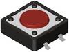 Diptronics DTSM-63K-V-T/R Knapkontakt 12 V/DC 50 mA 1 x Off/On Tastende (L x B x H) 9 x 6.20 x 7 mm 1 stk