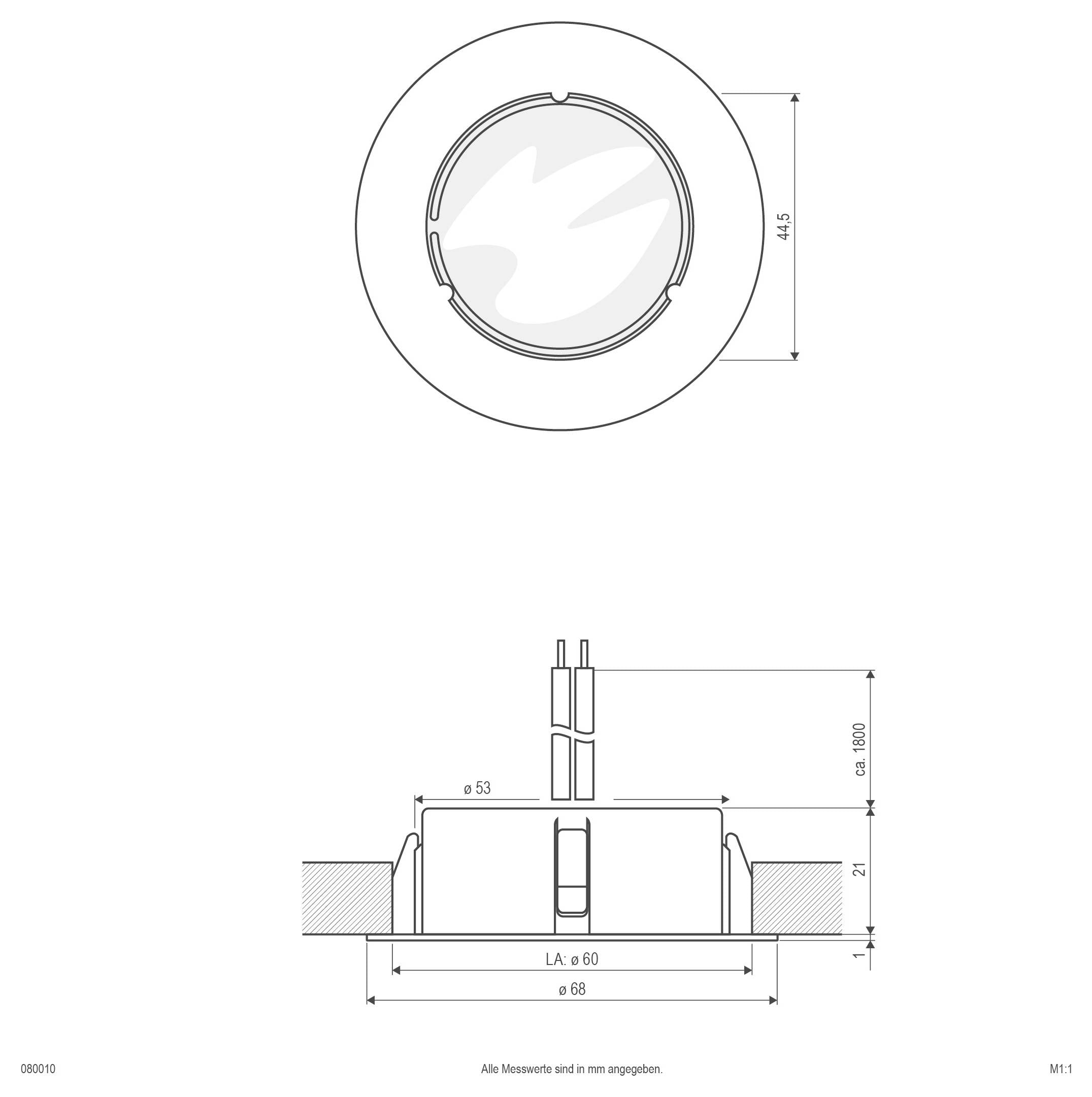 EVN 80010 080010 Indbygningslys Halogen G4 20 W Rustfrit stål-2