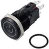 TRU COMPONENTS TC-12647440 Trykknap 250 V/AC 3 A 1 x Off/(On) IP65 Rød Tastende Aluminium, eloxeret 1 stk