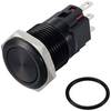 TRU COMPONENTS TC-12647496 Trykknap 250 V/AC 3 A 1 x Off/(On) IP65 Tastende Aluminium, eloxeret 1 stk