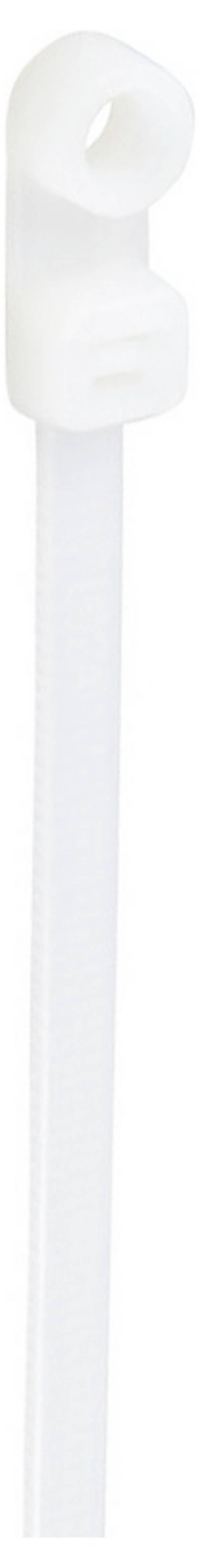 TRU COMPONENTS TC-12814164 Kabelbinder 370 mm 4.8 mm Natur Med skruesokkel, kemisk bestandighed 100 stk