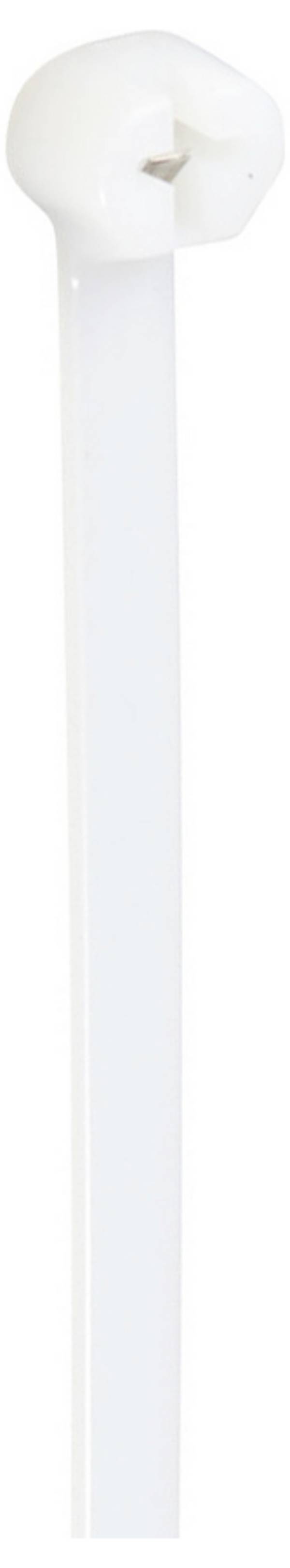 TRU COMPONENTS TC-12814180 Kabelbinder 370 mm 7 mm Natur Med metaltap, kemisk bestandighed 100 stk