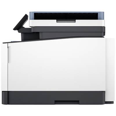 En moderne, lukket printer på et bord, klar til brug på kontoret.