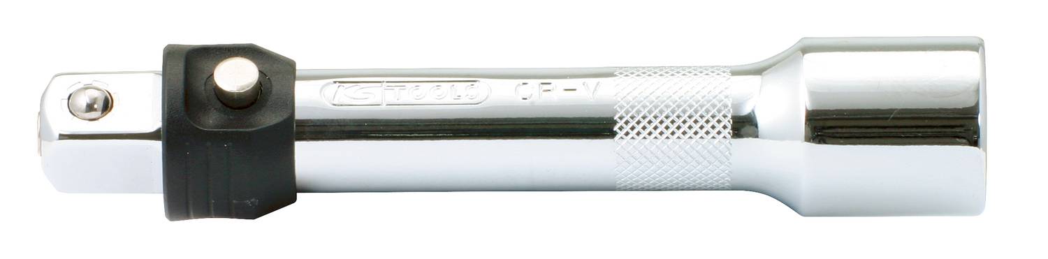 Metalforbindelsesstykke med cylindrisk form og stikhovede i den ene ende, ofte bruges som adapter i værktøjssæt.