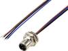 TRU COMPONENTS TC-12833072 Sensor-/aktor indbygningsstik M12 Pol-tal (RJ): 4 Stik, indbygning 0.5 m 1 stk
