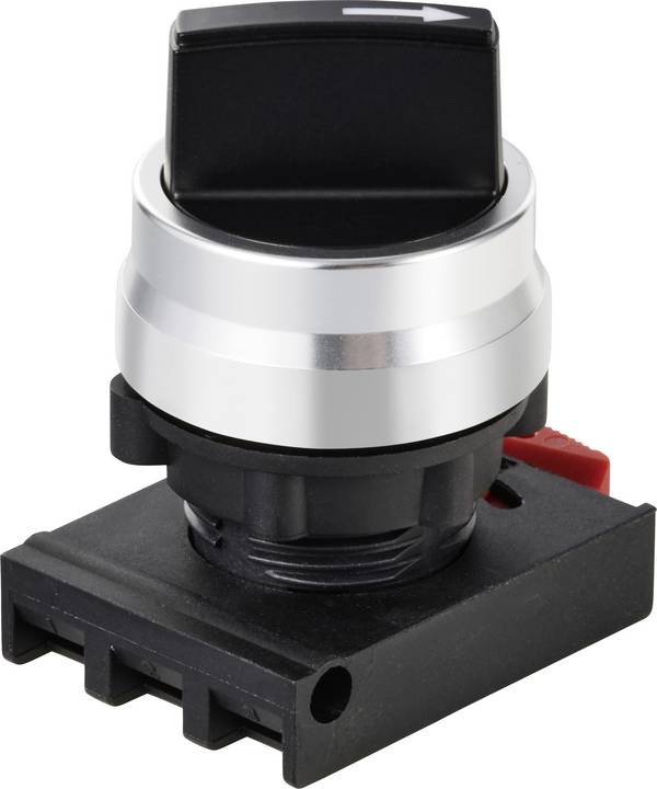 TRU COMPONENTS  TC-12835256  ONPOW26BK-X/21  Valgkontakt-frontelement    Spændeanordning  Sort  2 x 90 °    1 stk