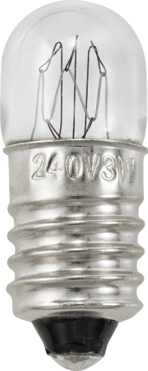 TRU COMPONENTS TC-12842716 Miniaturepære 240 V 3 W E10 Varmhvid 1 stk