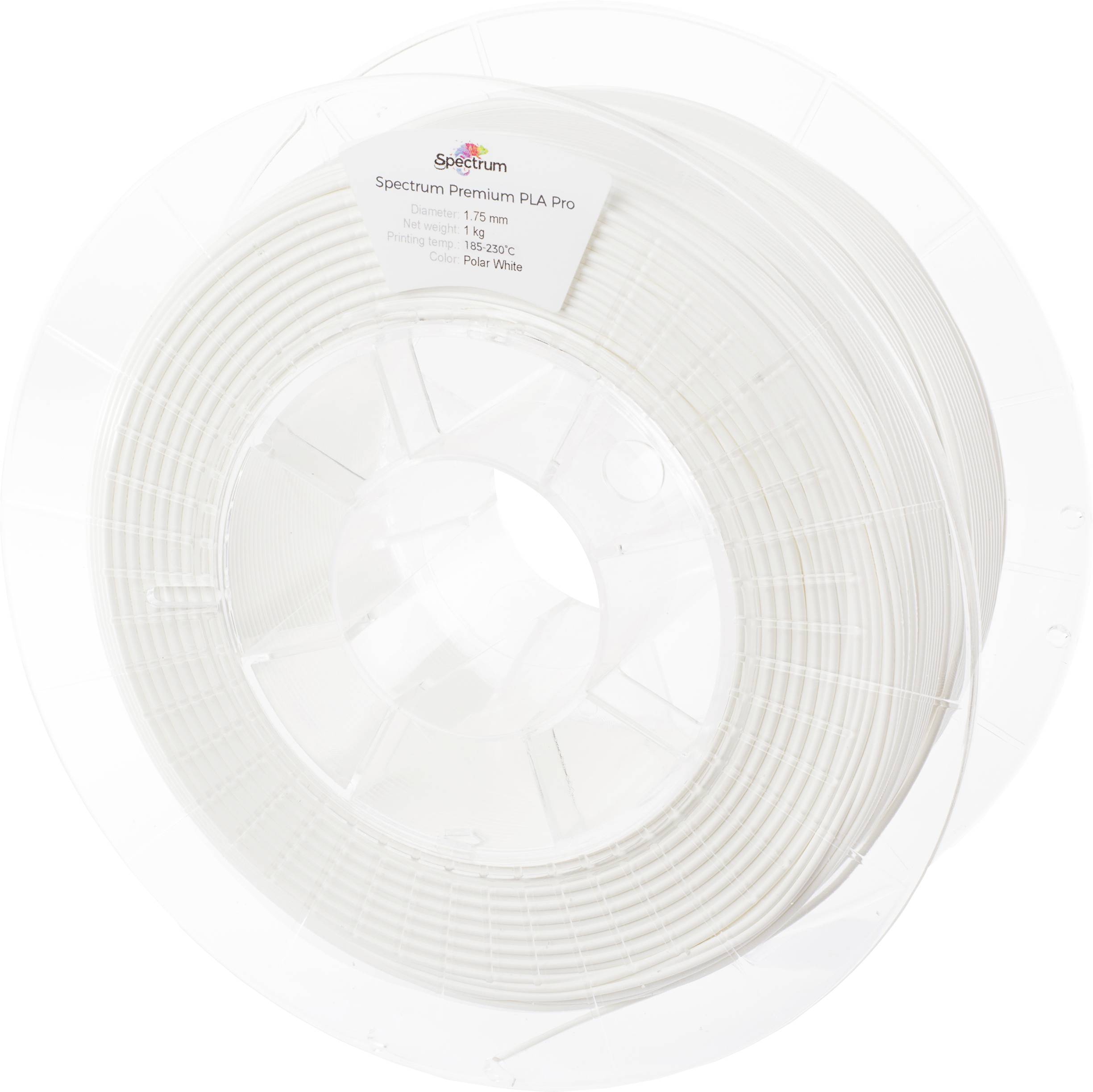 Spectrum Filaments 80102 PLA Pro Filament PLA Pro slagfast 1.75 mm 1000 g Polar White, Hvid 1 stk