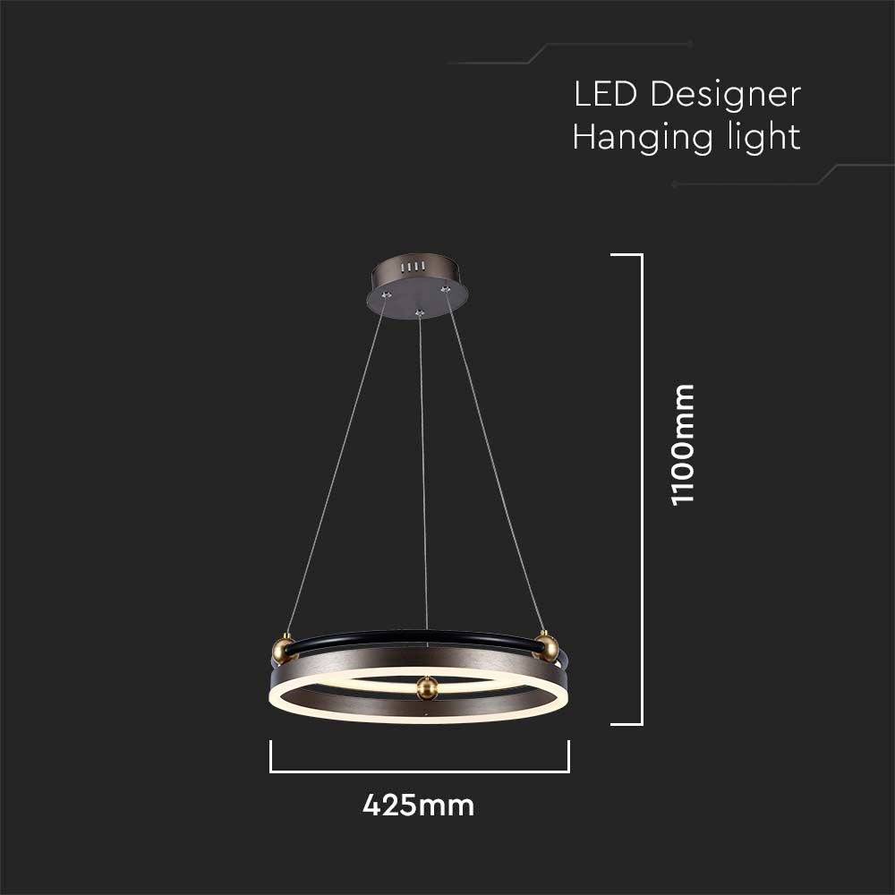 V-TAC VT-7580 23098 LED-pendullys LED (RGB) EEK: E (A - G) 20 W Hvid-5