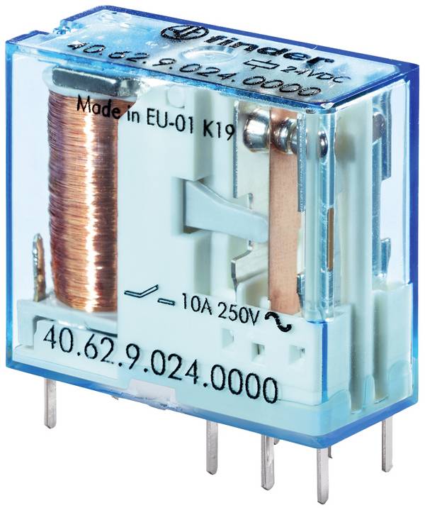 Finder 40.62.7.012.0000 Printrelæ 12 V/DC 10 A 2 x omskifter 1 stk Piece