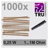 TRU COMPONENTS TC-12888468 T22P060 Carbonbelægning-modstand-sortiment med aksial tråd 0.25 W 5 % 1000 stk