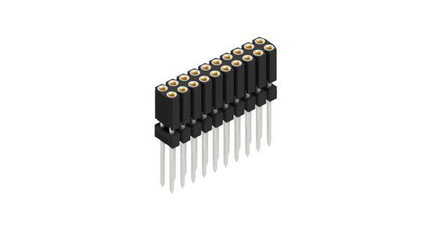 Fischer Elektronik Bøsningsliste (præcision) Antal rækker: 2 10026262 10 stk