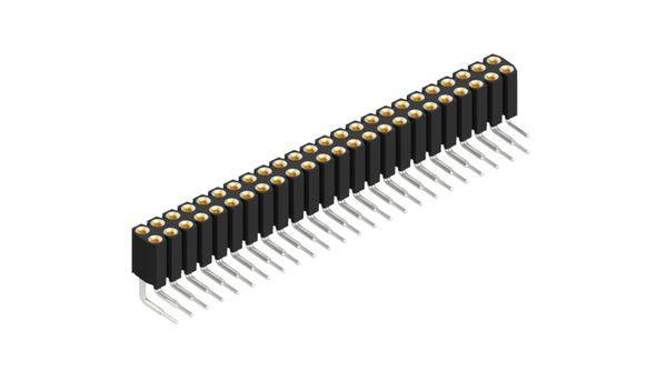 Fischer Elektronik Bøsningsliste (præcision) Antal rækker: 2 10026861 10 stk-0