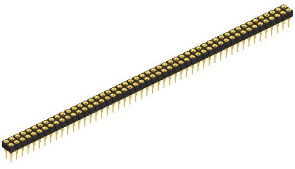 Fischer Elektronik Bøsningsliste (præcision) Antal rækker: 2 10041106 10 stk
