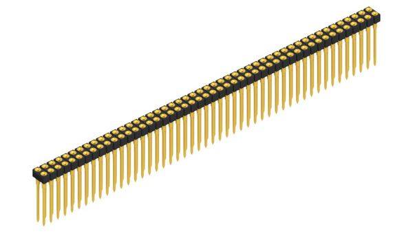 Fischer Elektronik Bøsningsliste (præcision) Antal rækker: 2 10041694 10 stk-0