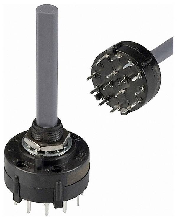 C & K Switches  A40315RNCQ  Rotary Switch A  Series  Drejekontakt  125 V/AC, 125 V/DC  2.5 A  Afbryderpositioner 3  1 x 30 °    1 stk