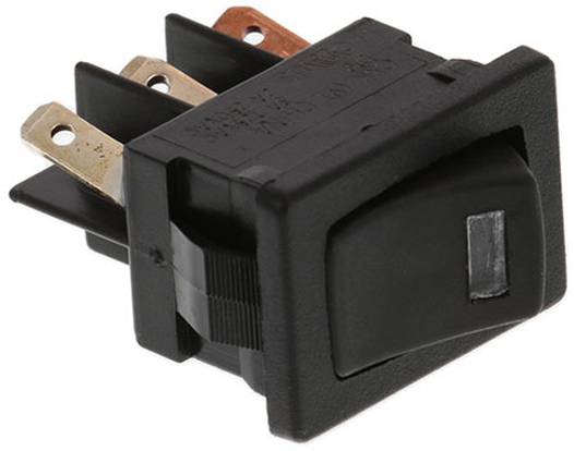 C & K Switches DM14J72S205Q3 Rocker Switch DM Series 120 V/AC 3 A 1 x On/Off 1 stk Bulk-0