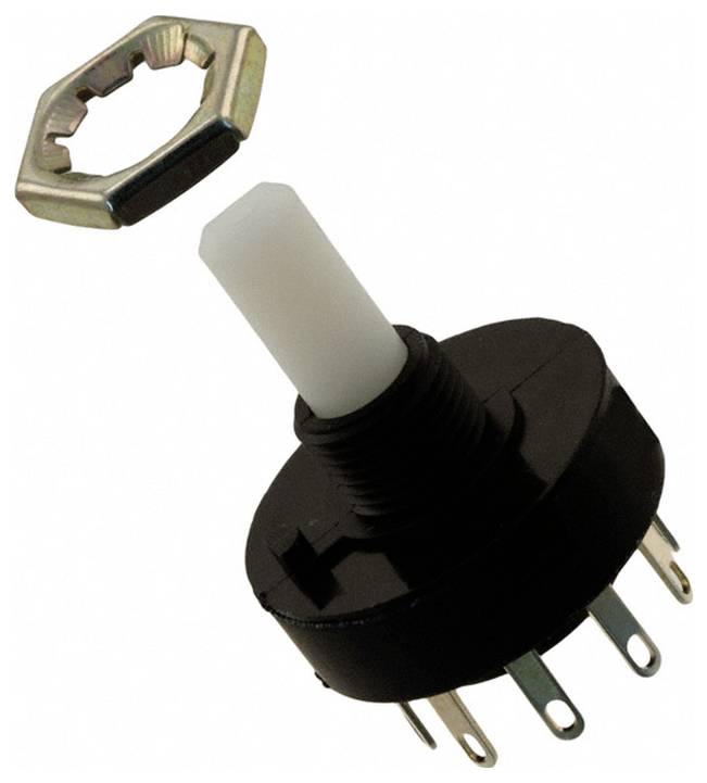 C & K Switches R20407RR03Q Rotary-Switch R Series Drejekontakt 125 V/AC, 125 V/DC 5 A Afbryderpositioner 4 1 stk