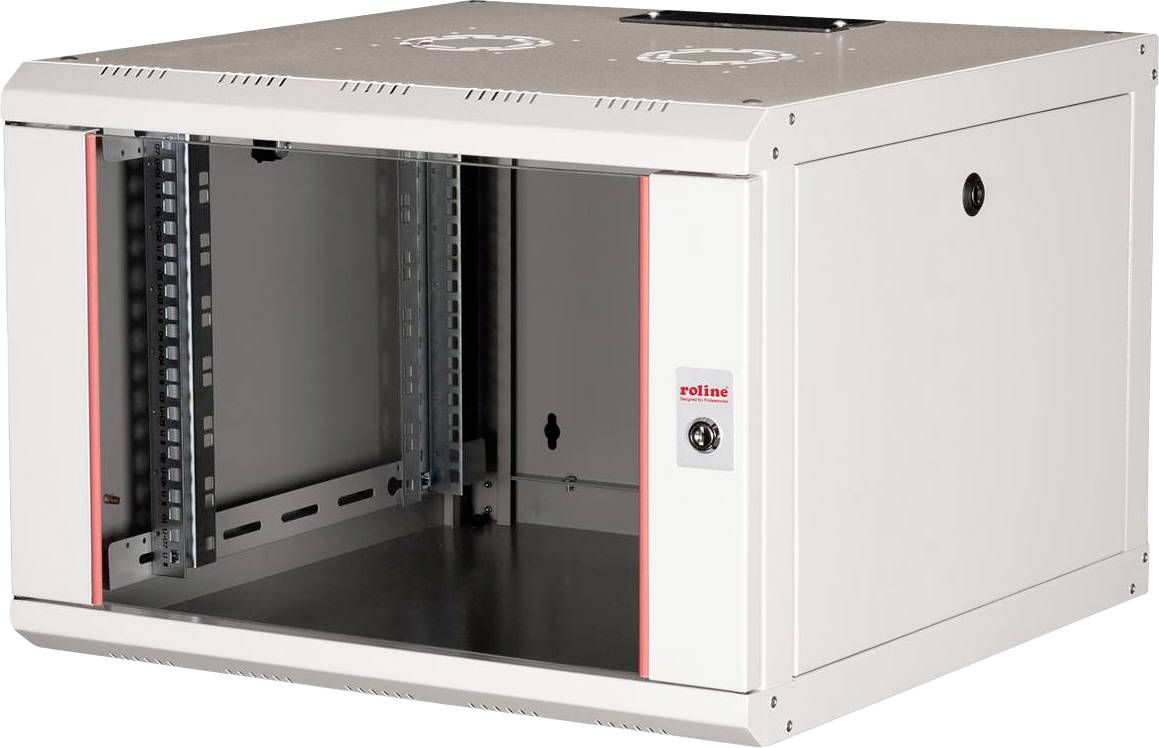 Roline 19 tommer vægkabinet (B x H x T) 600 x 418 x 600 mm 7 U Grå-0