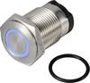 TRU COMPONENTS TC-13224156 ONPOW6316F-10E/Q/B/12V/S Trykknap 36 V DC/AC 2 A 1 x Off/(On) Tastende Blå IP65 1 stk