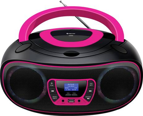 CD-radio Denver TDB-212P DAB+, DAB, FM   Sort, Pink