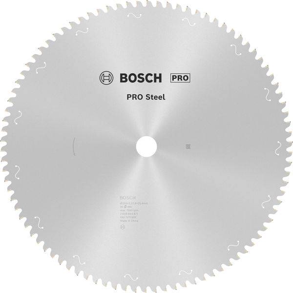Kredsavsklinge med påskriften 'PRO Steel' fra Bosch, velegnet til professionelle anvendelser med fokus på skæring i stål.