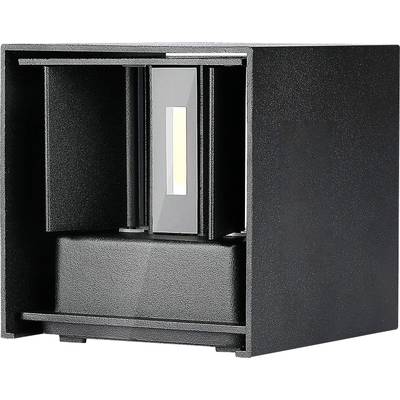 V-TAC VT-759-B-N 217078 LED-udendørs vægbelysning GU10 EEK: E (A - G) 5 W LED (RGB) Sort