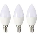 Sygonix SY-6649658 LED (RGB)-lamp EEK F (A - G) E14 4.9 W = 40 W Varmhvid (Ø x H) 37 mm x 96 mm 3 stk