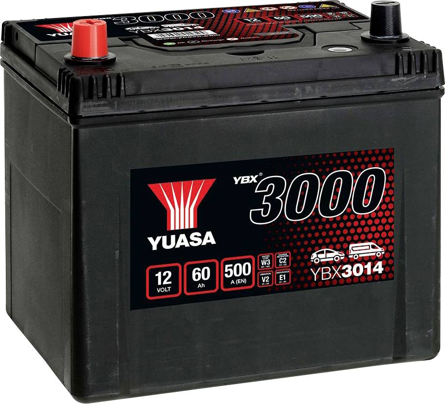 Yuasa SMF Bilbatteri 12 V 60 Ah Poltype: T1