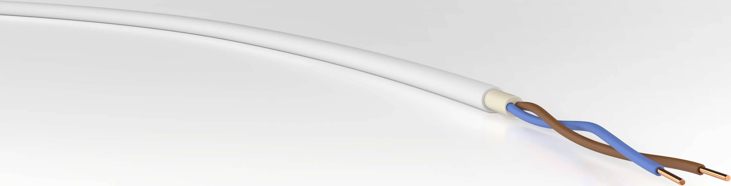 VER NYM-O 2x 1,5 Eca Tr500 Energiledning NYM-O 2 x 1.50 mm² Grå 500 m