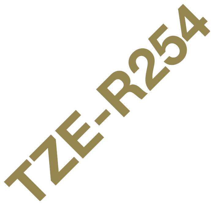 Billedet viser teksten 'TZE-R254' med fede, brune bogstaver diagonalt hen over billedet.