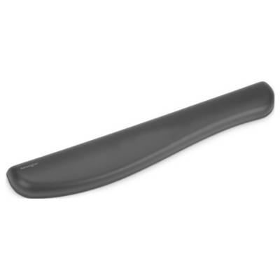 Ergonomisk håndledsstøtte i sort til tastaturer, som giver komfort og støtte under typing.
