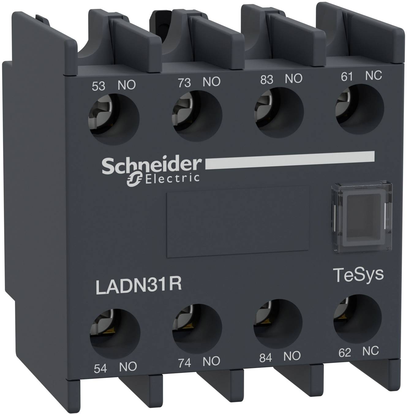 Schneider Electric LADN31R Hjælpekontaktblok til beskyttelse Strakskoblende 1 stk-0