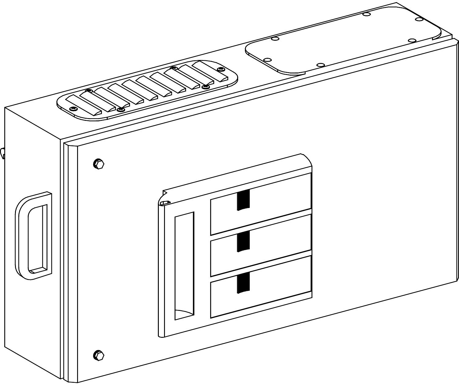 Schneider Electric KSB250HD502 Tilbehør til fordelerskab Udtagskasse 1 stk-0
