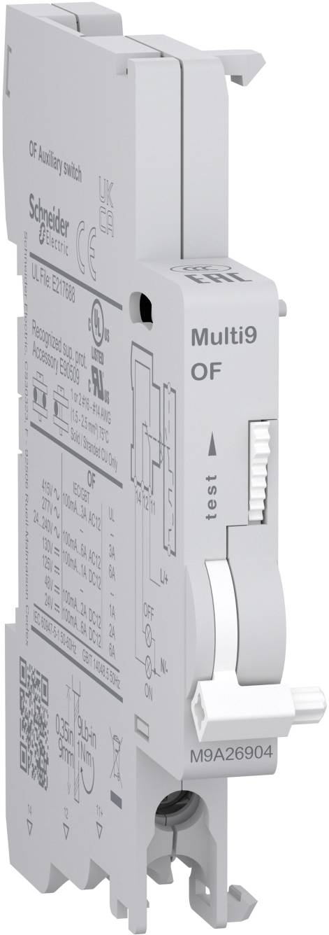 Hjælpekontakt 2.5 mm² 1 x skiftekontakt Schneider Electric M9A26904