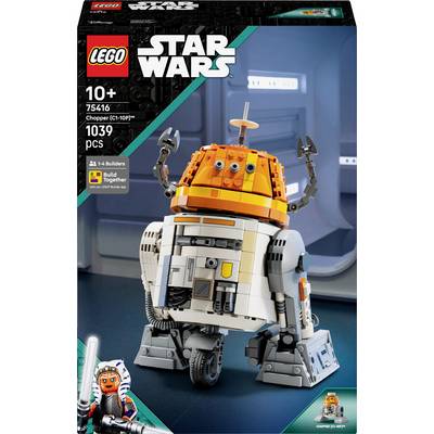 LEGO Star Wars Chopper-robot, 1039 dele, til børn fra 10 år. Den viser den orange robot i et futuristisk miljø.