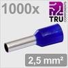 TRU COMPONENTS TC-13377208 Kabelsko 2.5 mm² Delvist isoleret Blå 1000 stk