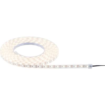 Et LED-lysbånd, oprullet i en spiral, med et tilsluttet sort kabel, velegnet til fleksibel belysning.