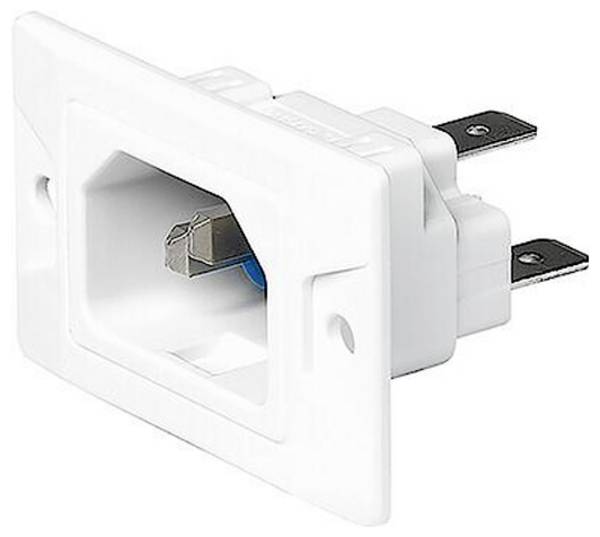 Schurter 3-137-753 IEC-stik  Stik, lige Samlet poltal: 3 + PE 10 mA Hvid 1 stk Piece